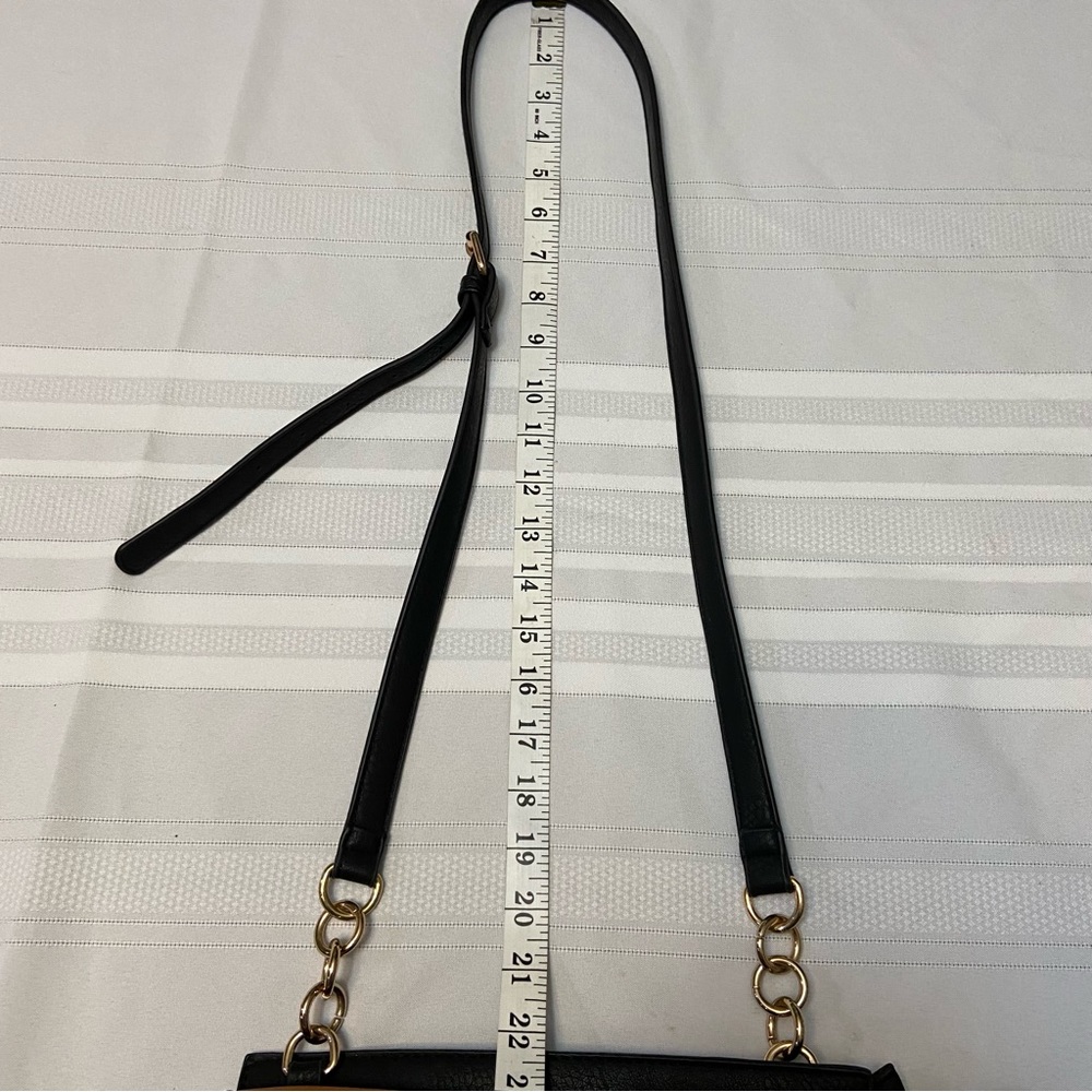 Liz Soto Black & Brown Bridle Bit Saddle Bag Style Womens Crossbody Bag - Picture 10 of 10